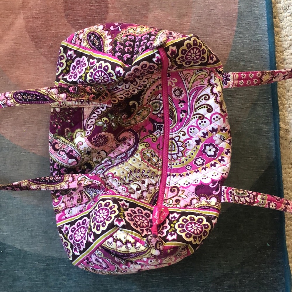 Vera Bradley Pink and Purple Patterned Bag - Picture 5 of 10